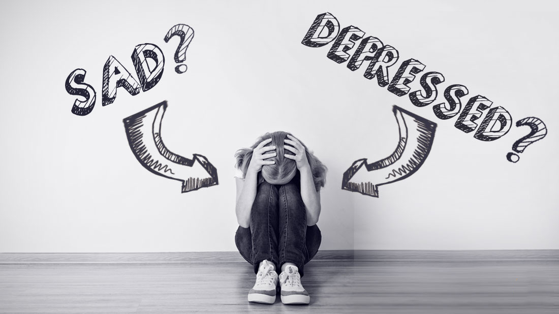 Sometimes sadness. Deep depression. Are you depressed?.